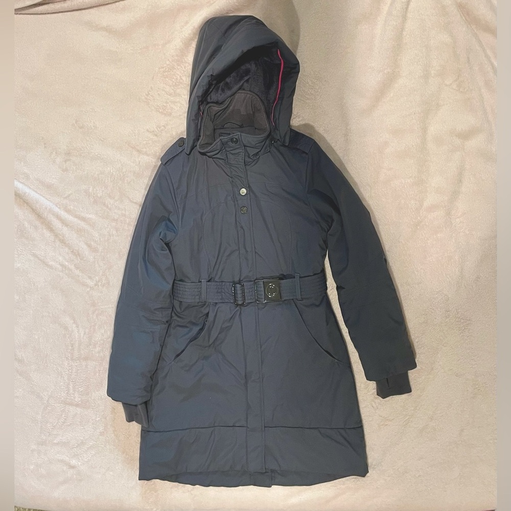 Lululemon PINNACLE JACKET Insulated Belted Parka,  Gray,  size 4